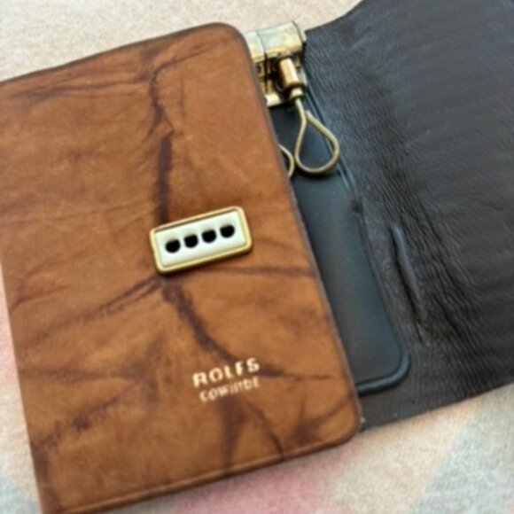 Rolfs Cowhide Leather Key Holder Caddy Snap Lock - Picture 2 of 8